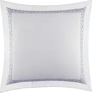 Laura Ashley Home - Euro Sham, Smooth Cotton Sham with Envelope Closure, Lightweight & Stylish Home Decor (Charlotte Blue, 26 x 26)