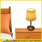 Portable Cordless Table Lamp USB Rechargeable Fabric Shade Desk Lamp (Gold) .