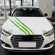 3PCS Monster Claw Decal Stickers, Self-adhesive Waterproof Car Sticker Green