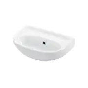 WS Bath Collections Basic 4000.00 White Basic 15-1/2" Wall Mounted Bathroom Sink