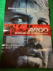 ARGO Movie Poster Double Sided 27 x 40 Unused