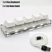 5 Key Gaming Keyboard Program Macro keypad + 1.5M Data Cable Mechanical Keyboard