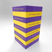 Rico Industries NBA Los Angeles Lakers Mini Travel Team Tower Mini Team Travel Team Tower - Wood Stackem Game