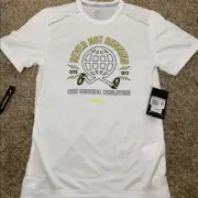 XS NIKE MILER WILD RUN RUNNING T SHIRT Mens CJ5403-100 white reflective