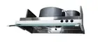 CORONA 60cm Slid out Rangehood Turbo Motor PowerfulSuck Smoke Separate oil toCup