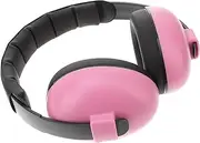Totority Anti-noise Earshield Headphones Headsets Earphones Phones Ear Muffs Hearing Earmuff Sleeping Earmuff Sleeping Ear Cover Plastic Headband Pink