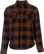 Rokker Denver, shirt/textile jacket , color: Brown/Black , size: L
