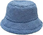 [Generic] Bucket Hat Banana for Women Faux Superficial Knowledge Bucket Hat Fluffy Warm Soft Winter Fisherman Cap Furry Sun Hat Water Hat