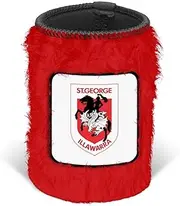 St George Dragons NRL Rugby League Fluffy Can Cooler Stubby Holder