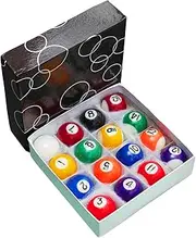 yuksok 16x Small Pool Ball Set Mini Billiards Table Balls Set Kids Toy Gift Indoor Table Game Complete Set for Home Recreation Game