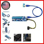 Flexible 1x to 16x PCIe Riser Card for Bitcoin and Ethereum Mining Rig