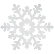 Snowflake Cutout Wall Decoration 37.5cm