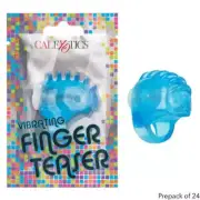 Foil Pack Vibrating Finger Teaser - Blue (Prepack 24)