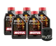 5L Motul 8100 X-CESS GEN2 5W-40 Wix XP Filter Engine Motor Oil Change Kit API SN