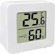 Digital Room Thermometer - Room Thermometer for Home | Digital Temperature Humidity Gauge | Small LCD Hygrometer with Accurate Room Humidity | Compact for Home, Greenhouse & Indoor Use