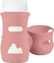 Milk Bottle Silicone Sleeve | Breastfeeding Bottle Silicone Sleeve Food-Grade - Heat-Resistant Toddler Bottle Insulation Sleeve for All-Round Wrap