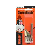 4 X Ramset Gold Spring Toggle With Cup Hook - 2 Pack