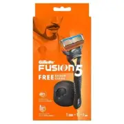 Gillette Fusion Razor for Men with 5 blades With Back blade beard shaper