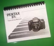 Owners Manual for Ricoh Pentax 67II Camera 84 Pages W/Clear Covers!