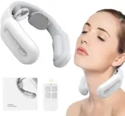 Remote Smart NeckShoulder Muscle Massager Trainer Relaxation Electric PainRelief