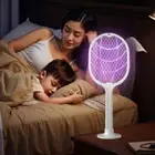 Foldable Electric Mosquito Swatter UV Light Bug Zapper Garden