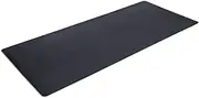 Exercise Equipment Mat for Under Treadmill, Stationary Bike, Rowing Machine, Elliptical, Fitness Equipment, Home Gym Floor Protection, 36" x 84", Black