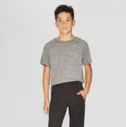 Boys' Super Soft Tech T-Shirt - C9 Champion (Charcoal Grey, S)