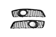 HONEYCOMB HEX MESH FOG LIGHT OPEN VENT GRILL INTAKE FOR AUDI A3 8P RS3 2009-13 (for: Audi)