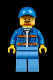 NEW LEGO 60220 City Garbage Truck Trash Man MiniFigure CTY0956 Male Town Worker