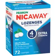 Herron Nicaway Stop Smoking Peppermint Lozenges 4Mg 72 pack