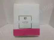 Pottery Barn Teen Ribbon Suite Organic Twin XL bed pillow flannel sheet set pink