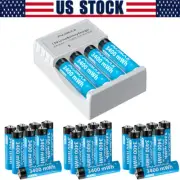 AA AAA Battery 1.5V Rechargeable AA AAA Batteries Charger Toy LOT Wholesalers