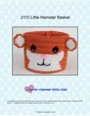 Little Hamster Basket-Plastic Canvas Pattern or Kit