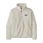 Patagonia Los Gatos Womens 1/4 Zip Fleece Pullover - Birch White - M