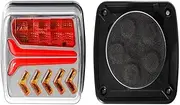 1 Set 12V 24V 30M Wireless Magnetic LED Tail light Trailer Rear Light Signal Warning Brake Light RV Camper Lorry Truck