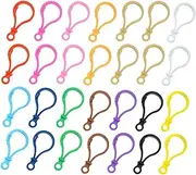 SEWACC 100pcs Plastic Keychain Hooks Lobster Clasp Keyring DIY Craft Clips Sturdy Easy to Use