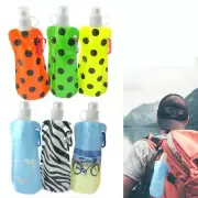 6 Collapsible Water Bottle With Clip Reusable Biking Hiking Travel Bag BPA Free