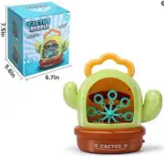 Cactus Bubble Machine Automatic Bubble Maker Outdoor 500-1000Bubbles Music Light