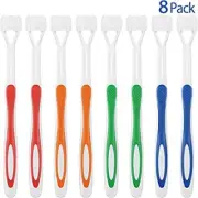 3 Sided Autism Toothbrush Three Bristle Travel Toothbrush for Complete Teeth and
