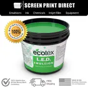 Ecotex® L.E.D. - Textile Pure Photopolymer Screen Printing Emulsion - All Sizes