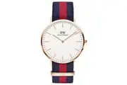 Daniel Wellington Classic Oxford Rose Gold/Fabric Strap Unisex Analog Watch