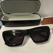 Oroton Sunglasses Alba Black BNWT RRP $230 Slim Cat Eye Style