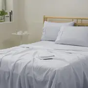 Dreamaker 1500TC Cotton Rich Sateen Sheet Set Dove Grey Single
