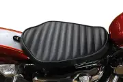 Bates Solo Seat Tuck and Roll Style Black fits Harley Davidson