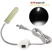 1/2/3/10PCS 30 LED Sewing Machine Light Gooseneck Lamp With Magnetic Base W8Y3