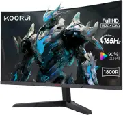 24 Inch Computer Monitor, FHD 1080P Curved Gaming Monitor 165Hz VA 1800R Monitor