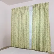 [KAIRACE] Flame-Retardant Curtain Set of 4 (Thick 2 Pieces, 2 Lace) [Made in Japan] William Morris [Jasmine Jasmine] Thick (Heat Insulation, Thermal Insulation, Grade 3 Light Blocking) + Mirror Lace