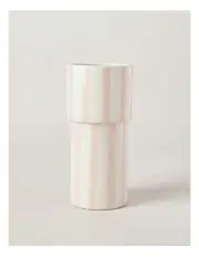 [Vue] Robbie Striped Vase 24cm in Pink