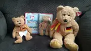 Rare TY Germania Beanie Baby, Beanie Buddy, and McDonalds International Bear