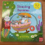 英文【SING ALONG WITH ME SLEEPING BUNNIES】 硬頁推拉書  二手